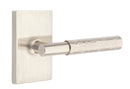 Emtek Select T-BAR Hammered Lever Concealed Screws with Modern Rectangular Rosette