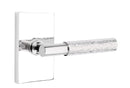 Emtek Select T-BAR Hammered Lever Concealed Screws with Modern Rectangular Rosette