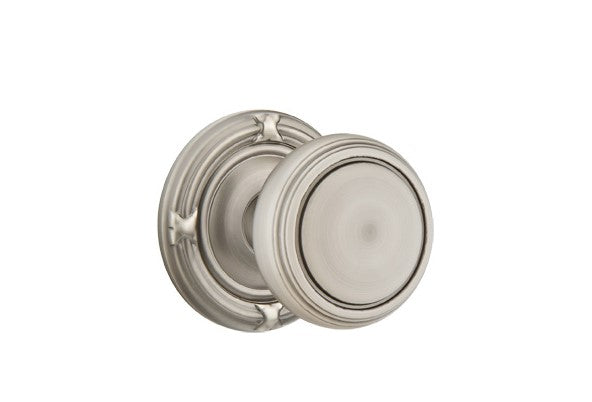 Emtek Norwich Knob Concealed Screws With Ribbon & Reed Rosette