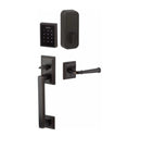 Emtek Hamden EMPowered™ Motorized Touchscreen Handle set with Milano Lever