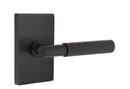 Emtek Select T-BAR Hammered Lever with Modern Rectangular Rosette