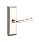 Emtek Merrimack Lever Concealed Screws with 7” Wilshire Sideplate