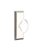 Emtek Hampton Knob Concealed Screws With 7” Wilshire Sideplate