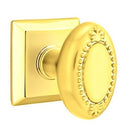Emtek Beaded Egg Knob Concealed Screws With Quincy Rosette