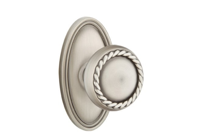 Emtek Rope Knob With Oval Rosette