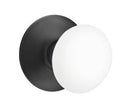 EMTEK Modern Brass Ice White Knob Concealed Screw with Modern Rosette