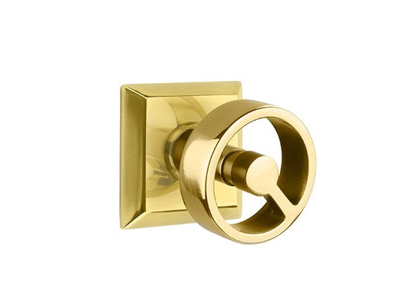 Emtek Concealed Fastener Spoke Knob with Quincy Rosette