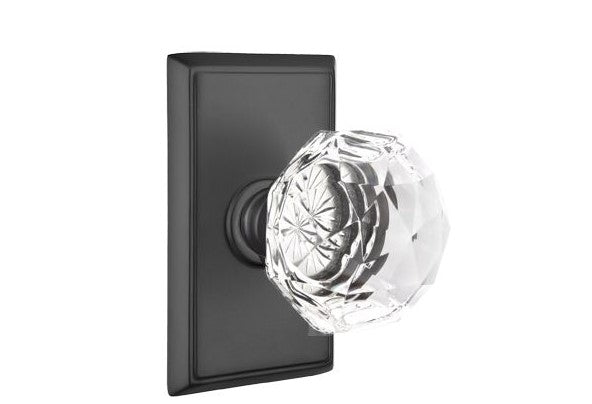 Emtek Diamond Knob With Rectangular Rosette