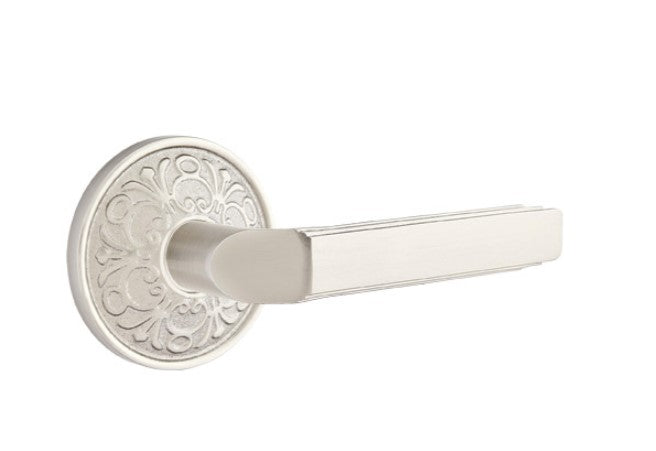 Emtek Milano Lever with Lancaster Rosette