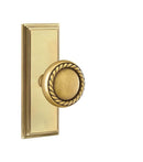 Emtek Rope Knob With 7” Wilshire Rosette