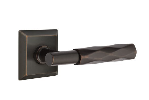 Emtek Select T-BAR Tribeca Lever Concealed Screws with Quincy Rosette