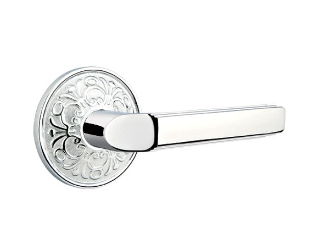 Emtek Milano Lever with Lancaster Rosette