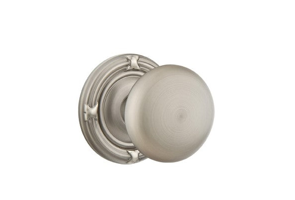 Emtek Providence Knob Concealed Screws With Ribbon & Reed Rosette