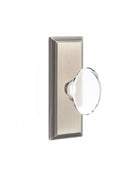 Emtek Hampton Knob Concealed Screws With 7” Wilshire Sideplate