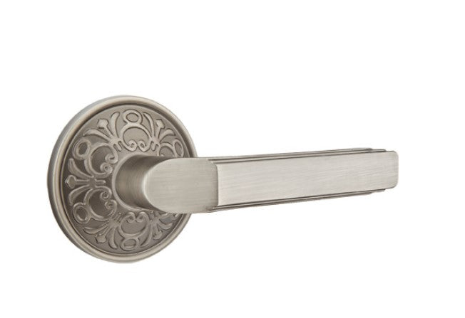 Emtek Milano Lever Concealed Screws with Lancaster Rosette