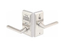 Emtek Modern Style Electronic Keypad Leverset with Select L-Square Knurled Lever