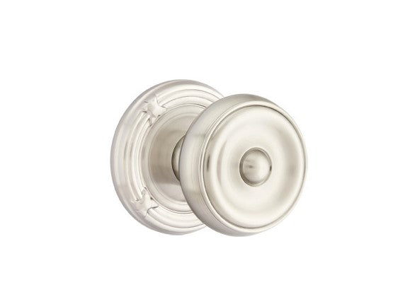 Emtek Waverly Knob Concealed Screws With Ribbon & Reed Rosette