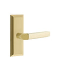 Emtek Milano Lever Concealed Screws with 7” Wilshire Sideplate