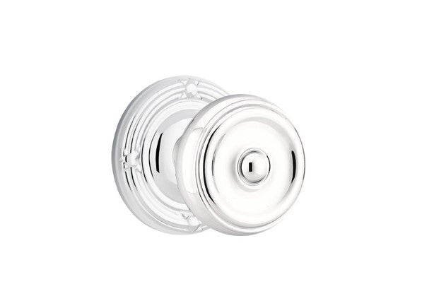 Emtek Waverly Knob Concealed Screws With Ribbon & Reed Rosette