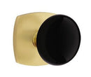 EMTEK Modern Brass Ebony Knob Concealed Screw with Urban Modern Rosette