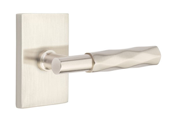 Emtek Select T-BAR Tribeca Lever with Modern Rectangular Rosette