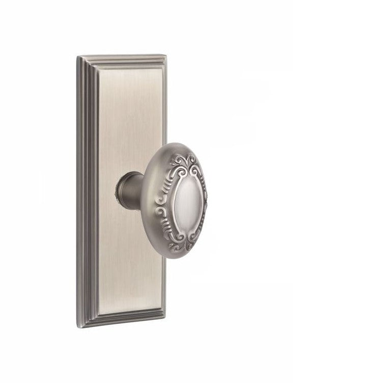 Emtek Victoria Knob Concealed Screws With 7” Wilshire Rosette