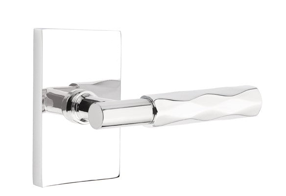 Emtek Select T-BAR Tribeca Lever Concealed Screws with Modern Rectangular Rosette