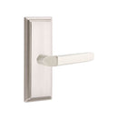 Emtek Milano Lever Concealed Screws with 7” Wilshire Sideplate