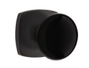 EMTEK Modern Brass Ebony Knob Concealed Screw with Urban Modern Rosette
