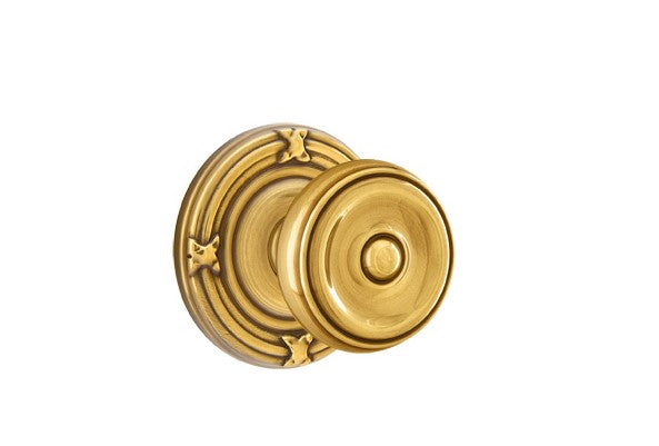 Emtek Waverly Knob Concealed Screws With Ribbon & Reed Rosette