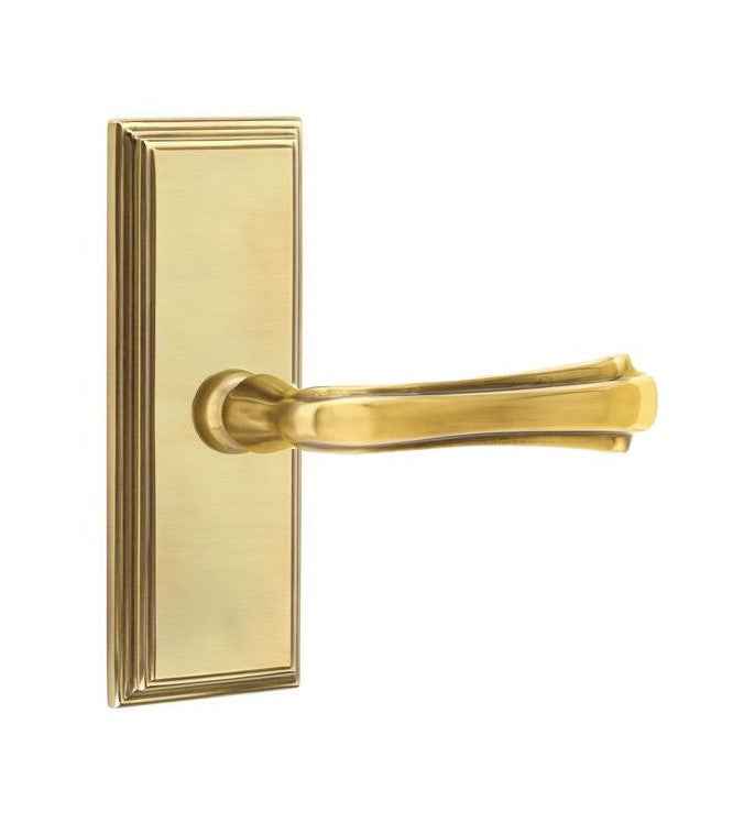 Emtek Wembley Lever Concealed Screws with 7” Wilshire Sideplate