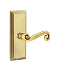 Emtek Rustic Lever with 7” Wilshire Sideplate