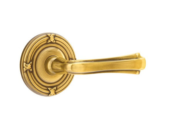 Emtek Wembley Lever with Ribbon & Reed Rosette