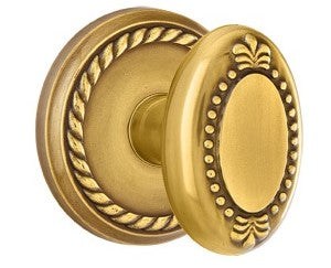 Emtek Beaded Egg Knob With Rope Rosette