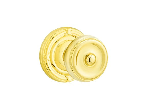 Emtek Waverly Knob Concealed Screws With Ribbon & Reed Rosette