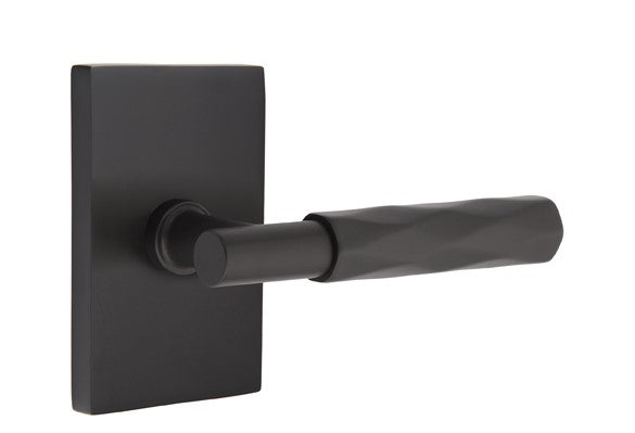 Emtek Select T-BAR Tribeca Lever Concealed Screws with Modern Rectangular Rosette