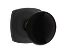EMTEK Modern Brass Ebony Knob Concealed Screw with Urban Modern Rosette