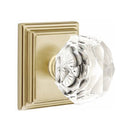 Emtek Diamond Knob Concealed Screws With Wilshire Rosette