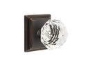 Emtek Diamond Knob Concealed Screws With Wilshire Rosette