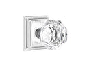 Emtek Diamond Knob Concealed Screws With Wilshire Rosette