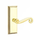 Emtek Rustic Lever with 7” Wilshire Sideplate