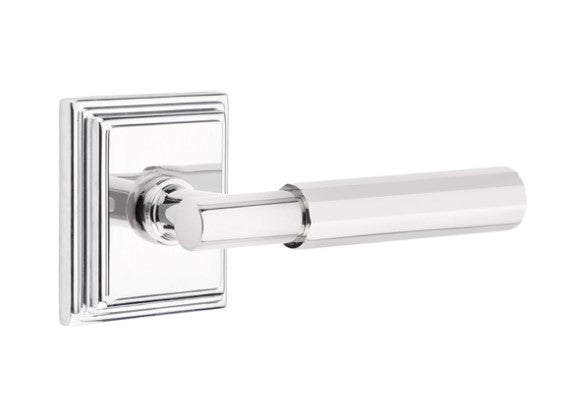 Emtek Select T-BAR Faceted Lever with Wilshire Rosette