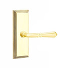 Emtek Turino Lever Concealed Screws with 7” Wilshire Sideplate