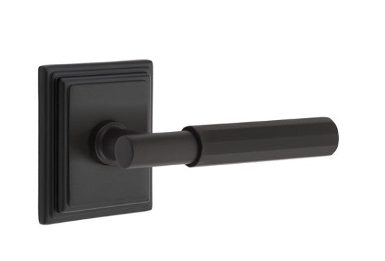 Emtek Select T-BAR Faceted Lever with Wilshire Rosette