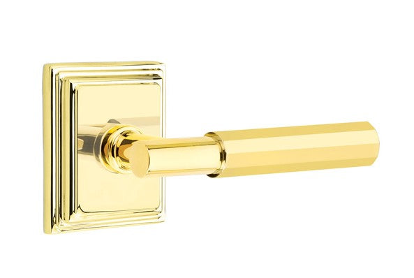 Emtek Select T-BAR Faceted Lever with Wilshire Rosette