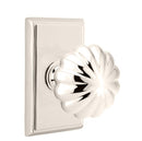 Emtek Melon Knob Concealed Screws With Rectangular Rosette