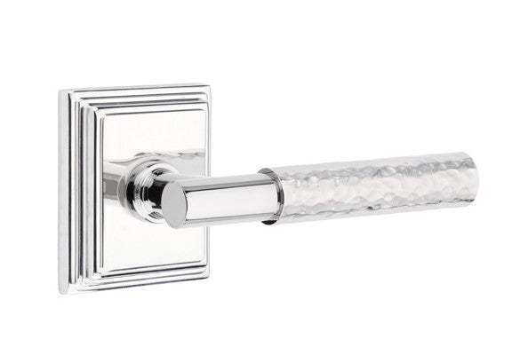 Emtek Select T-BAR Hammered Lever with Wilshire Rosette