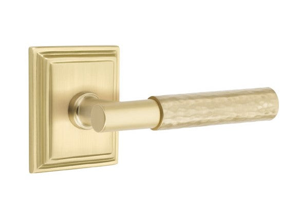 Emtek Select T-BAR Hammered Lever with Wilshire Rosette