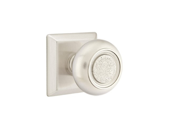 Emtek Belmont Knob Concealed Screws With Quincy Rosette