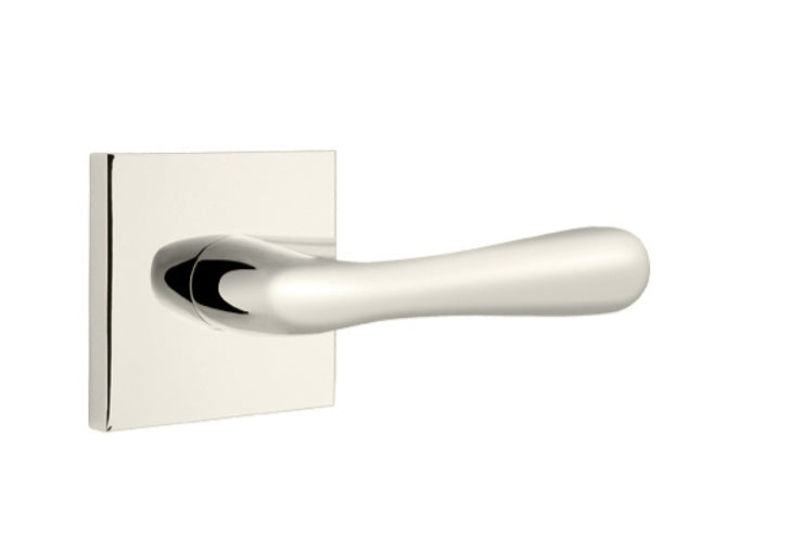 EMTEK Basel Lever Concealed Screws with Square Rosette